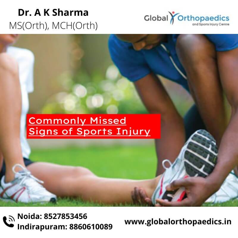 Commonly Missed Signs of Sports Injury | Best Orthopaedic Doctor in Noida
